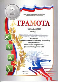 Участие в областном спортивном фестивале среди студентов ПОО Новгородской области